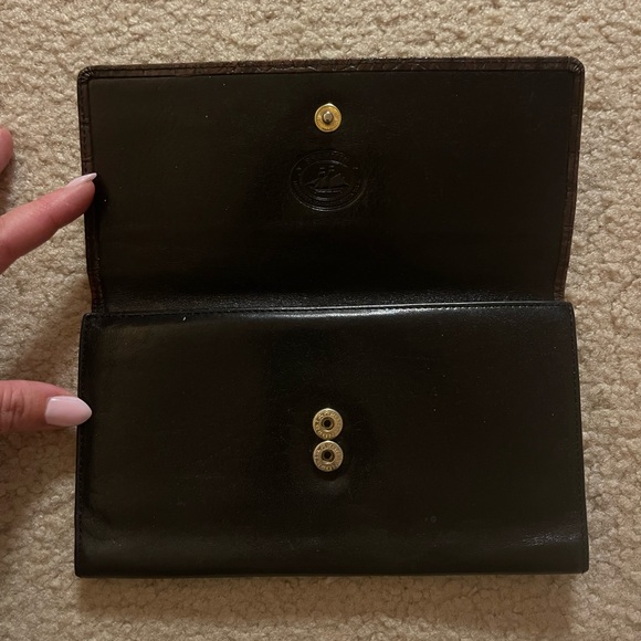 Brahmin Leather and Crocodile Skin Wallet - Picture 2 of 7